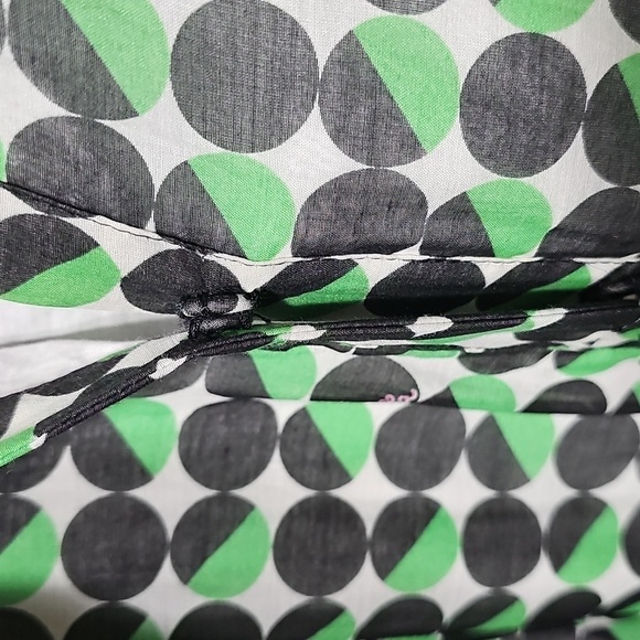 Marella Green Polka Dot Long Sleeve Lined Dress Size 2 - Picture 5 of 12